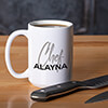 Chef White Ceramic Coffee Mug (single) ALT1 Thumbnail