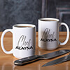 Chef White Ceramic Coffee Mug (set of 2) ALT1 Thumbnail