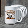 Motorcycle Family Tradition White Ceramic Coffee Mug (set of 4) ALT1 Thumbnail