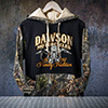 Motorcycle Family Tradition Black/SFG Camo Adult 2-Tone Camo Hooded Sweatshirt ALT1 Thumbnail