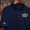 American Classic Navy Embroidered Adidas Polo Shirt ALT1 Thumbnail