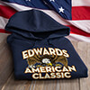 American Classic Navy Adult Hooded Sweatshirt ALT1 Thumbnail