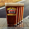 American Muscle Car Clear Pint Glass - Color Printed (set of 4) ALT1 Thumbnail