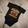 American Muscle Car Black Baby Bodysuit ALT1 Thumbnail