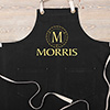 Woodworking Monogram Black/Stone Canvas Work Apron ALT1 Thumbnail