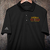 Tiki Bar Black Embroidered Adidas Polo Shirt ALT1 Thumbnail