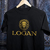 Lion Black Adult T-Shirt ALT1 Thumbnail