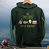 Better Together Fishing Forest Green Adult Hooded Sweatshirt ALT1 Thumbnail