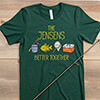 Better Together Fishing Forest Green Adult Premium T-Shirt ALT1 Thumbnail