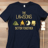 Better Together Camping Navy Adult Ladies Premium T-Shirt ALT1 Thumbnail