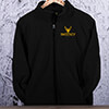 Old Stag Black Embroidered Zippered Fleece ALT1 Thumbnail