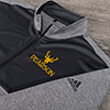 Old Stag Black Heather/Graphite Embroidered Adidas Quarter-Zip Pullover ALT1 Thumbnail