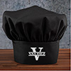 Family Monogram Black Embroidered Chef Hat ALT1 Thumbnail