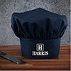 Square Monogram Navy Embroidered Chef Hat ALT1 Thumbnail