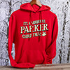 It's A Wonderful Christmas Red Adult Hooded Sweatshirt ALT1 Thumbnail