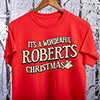 It's A Wonderful Christmas Red Adult T-Shirt ALT1 Thumbnail