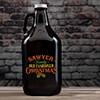 Old Fashioned Christmas Amber Color Printed Growler ALT1 Thumbnail