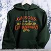 Old Fashioned Christmas Forest Green Adult Hooded Sweatshirt ALT1 Thumbnail