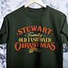 Old Fashioned Christmas Forest Green Adult T-Shirt ALT1 Thumbnail