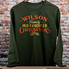 Old Fashioned Christmas Forest Green Adult Long Sleeve ALT1 Thumbnail