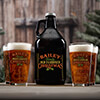 Old Fashioned Christmas NA 1 Color Printed Growler 4 Color Pint Glass Gift Set ALT1 Thumbnail