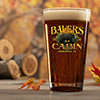 Bear Cabin Clear Pint Glass - Color Printed (single) ALT2 Thumbnail