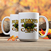 Bear Cabin White Ceramic Coffee Mug (set of 2) ALT2 Thumbnail