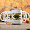 Bear Cabin White Ceramic Coffee Mug (set of 4) ALT1 Thumbnail