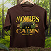 Bear Cabin Dark Chocolate Adult T-Shirt ALT1 Thumbnail