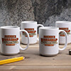 Workshop White Ceramic Coffee Mug (set of 4) ALT1 Thumbnail