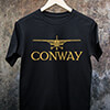 Airplane Black Adult T-Shirt ALT1 Thumbnail