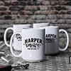 Motors White Ceramic Coffee Mug (set of 4) ALT1 Thumbnail