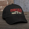 Product Of Italy Black Embroidered Hat ALT1 Thumbnail