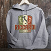 Product Of Italy Sports Grey Adult Hooded Sweatshirt ALT1 Thumbnail