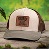 Farming Family Tradition Stone/Brown/Olive Structured Trucker Hat with Patch ALT1 Thumbnail