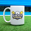 Pickleball White Ceramic Coffee Mug (single) ALT1 Thumbnail