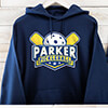 Pickleball Navy Adult Hooded Sweatshirt ALT1 Thumbnail