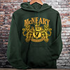 Irish Crest Forest Green Adult Hooded Sweatshirt ALT1 Thumbnail