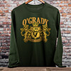 Irish Crest Forest Green Adult Long Sleeve ALT1 Thumbnail