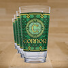 Celtic Knot Monogram Clear Pint Glass - Color Printed (set of 4) ALT2 Thumbnail