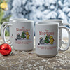 Togethery Holiday White Ceramic Coffee Mug (set of 4) ALT1 Thumbnail