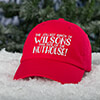 Jolliest Bunch Red Embroidered Hat ALT1 Thumbnail