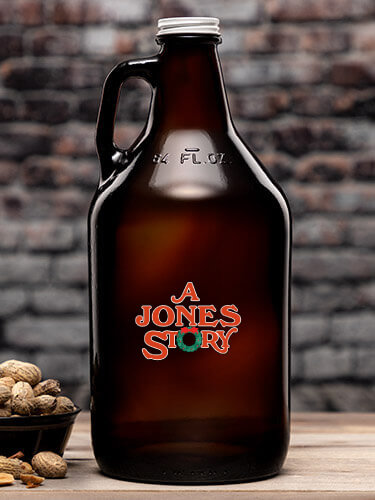 Christmas Story Amber Color Printed Growler