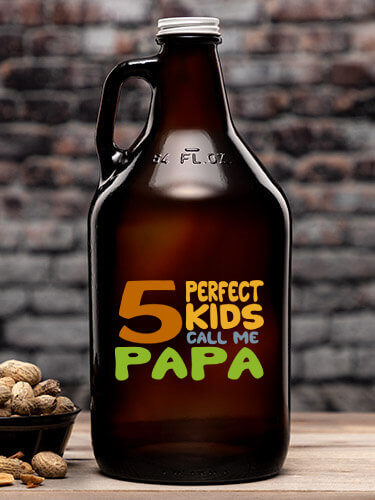 Perfect Kids Amber Color Printed Growler