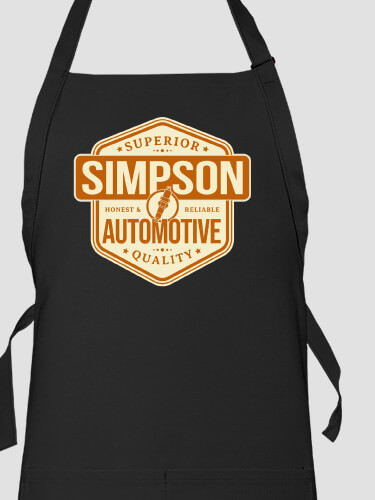 Automotive Black Apron