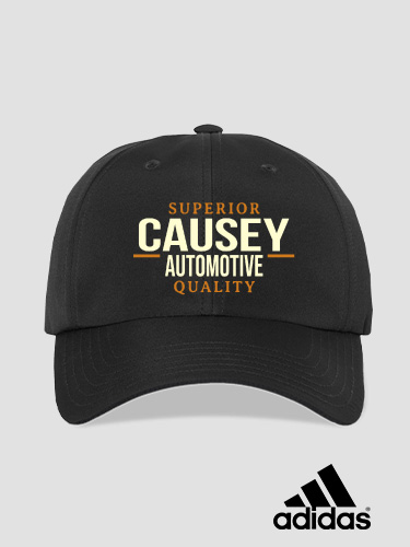 Automotive Black Embroidered Adidas Hat