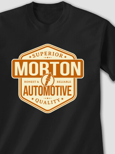 Automotive Black Adult T-Shirt