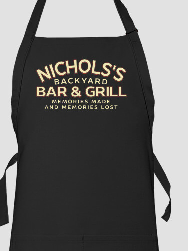 Backyard Bar and Grill Black Apron