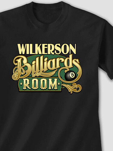 Billiards Room Black Adult T-Shirt