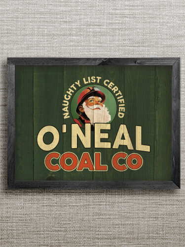 Black Christmas Coal Company Personalized framed-wall-art-1 